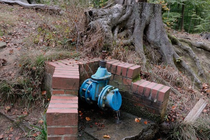 Wassergewinnung im Deister - Überlauf