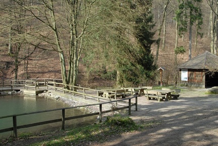 Rastplatz am "Forellenteich" im Fuchsbachtal