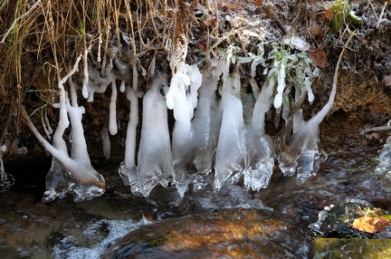 Eiszapfen am Spalterhalsbach