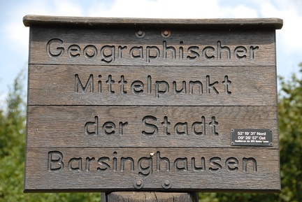Geografisches Zentrum Barsinghausens