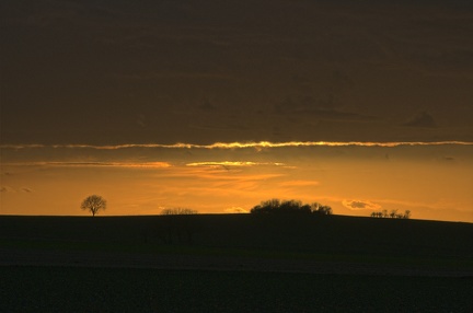 Abendsonne überm Stemmer Berg