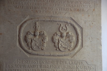 Ev. Kirche St. Blasius, Epitaph an der Westwand
