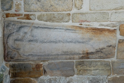 Mauerstein in der Thomaskirche