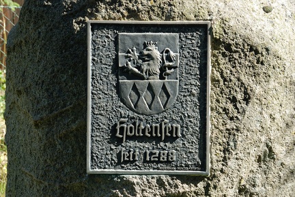 Wappen am Ortseingang