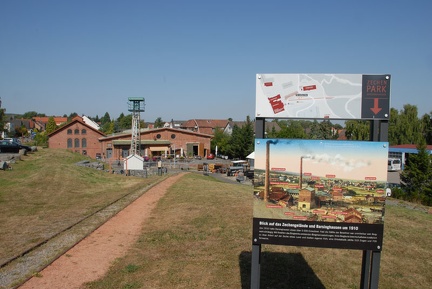 Das Zechengelände früher und heute