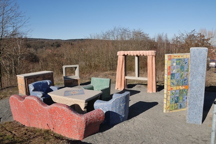 Wohnzimmer im Freien