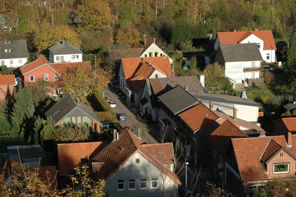 Johannesstraße von der Halde aus gesehen