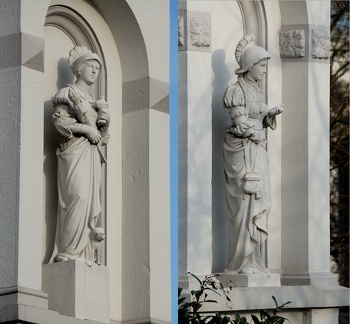 Figuren am Haus Rehrbrinkstraße / Wilhelm-Heß-Straße