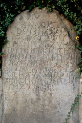 Stein aus dem 17. Jahrhundert an einer Grundstückseinfassung in der Osterstraße