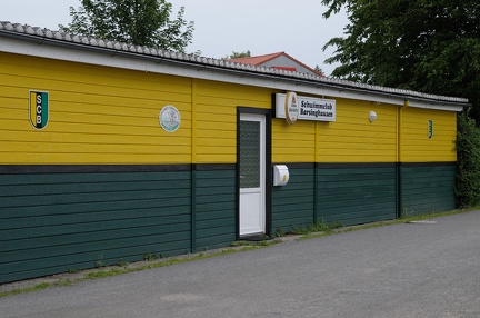 Das Heim des Schwimmclubs am alten Freibad