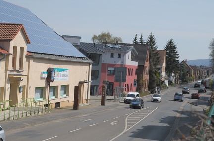 Die Egestorfer Straße mit dem ehemaligen "KuBa"